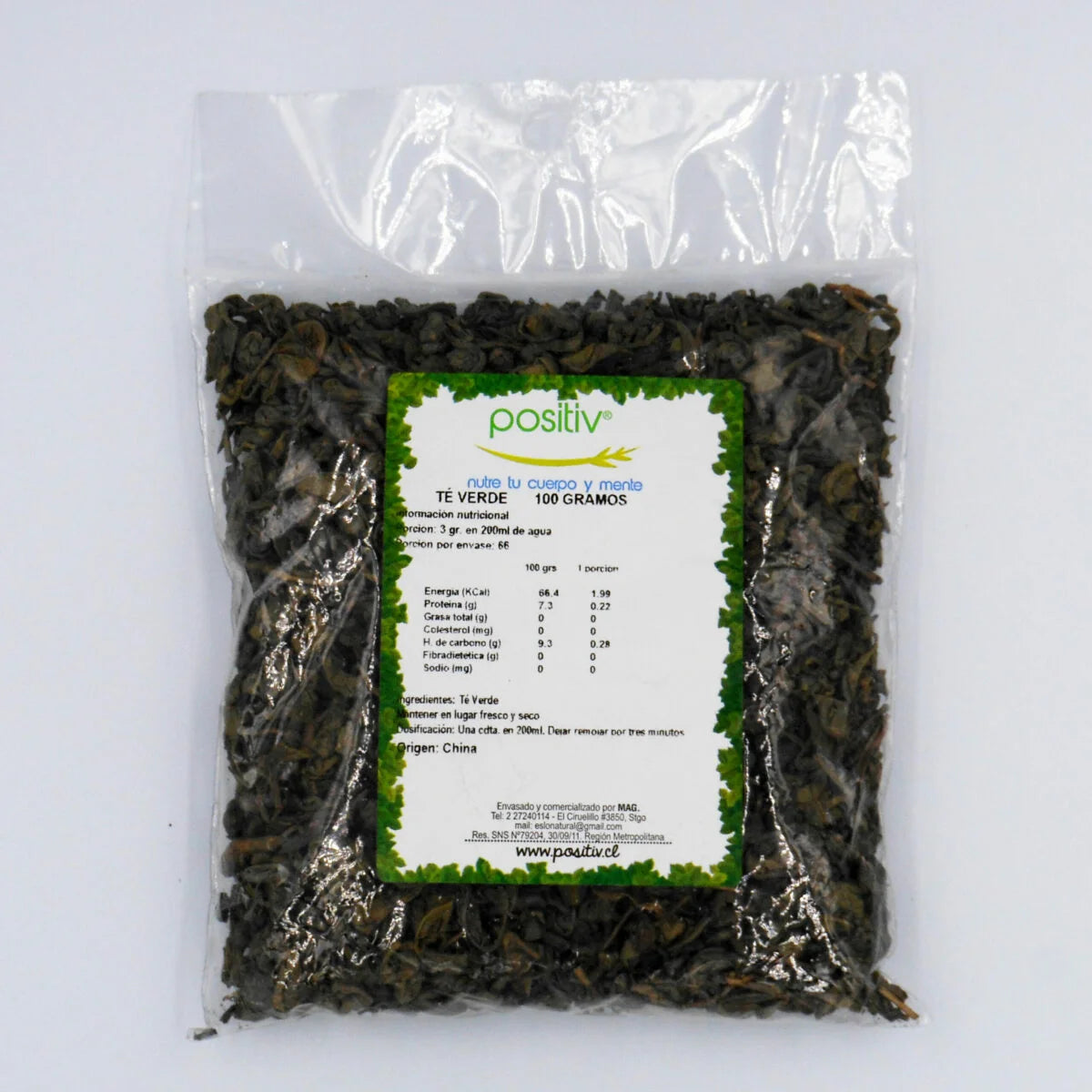 Té verde 100 grs