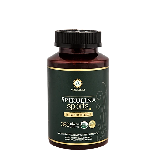 Spirulina orgánica tableta 500 mg.
