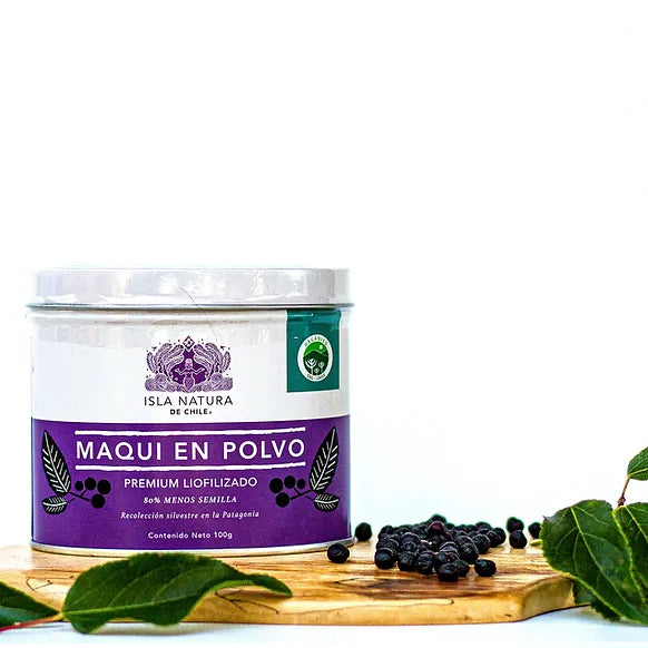 Maqui liofilizado orgánico lata
