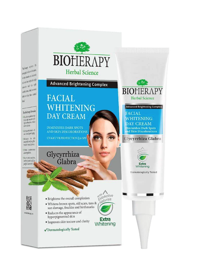 Crema blanqueadora facial