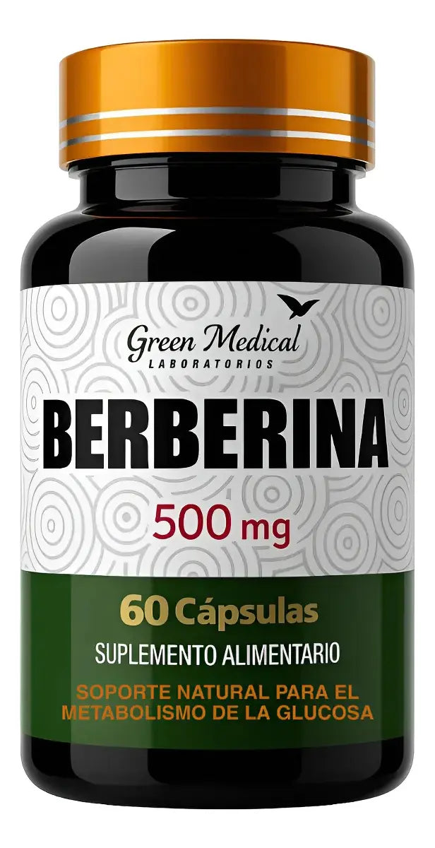 Berberina 500 Mg Green Medical 60 Cápsulas