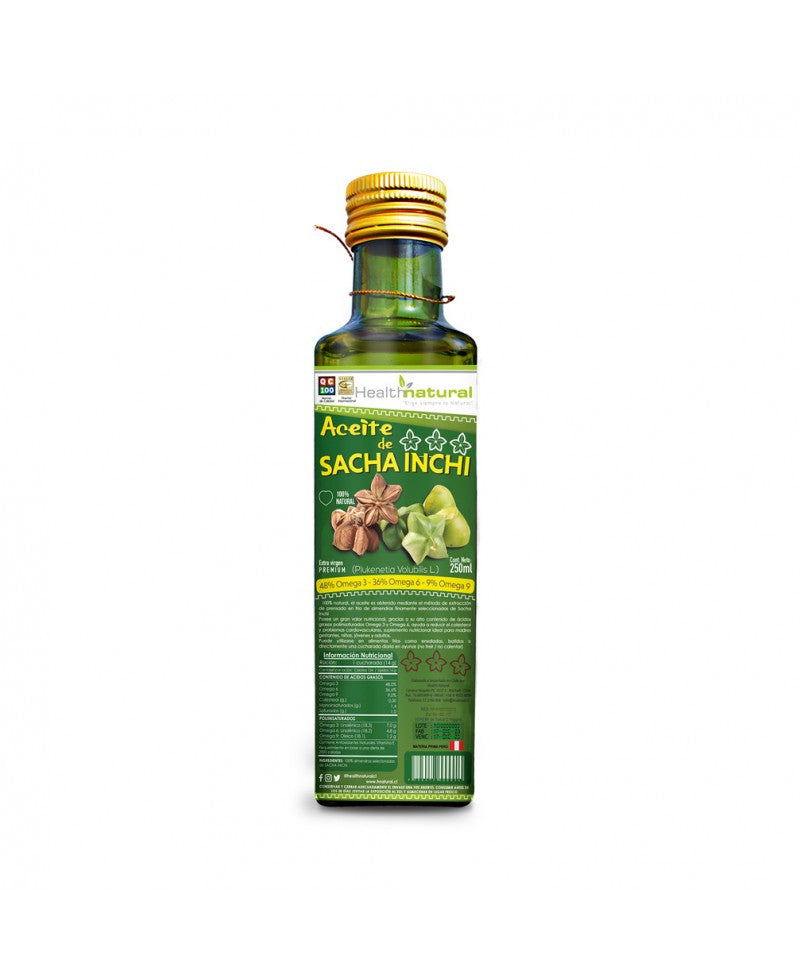 Aceite Sacha inchi extra virgen