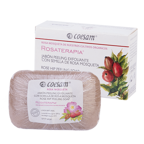 Jabón peeling rosa mosqueta