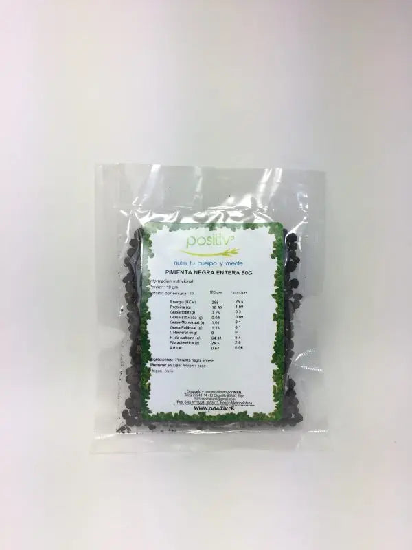 Pimienta negra entera
