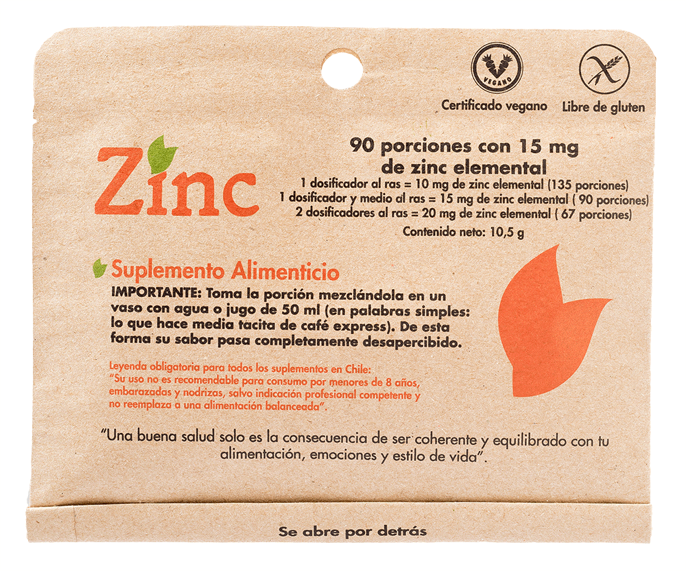 Zinc polvo