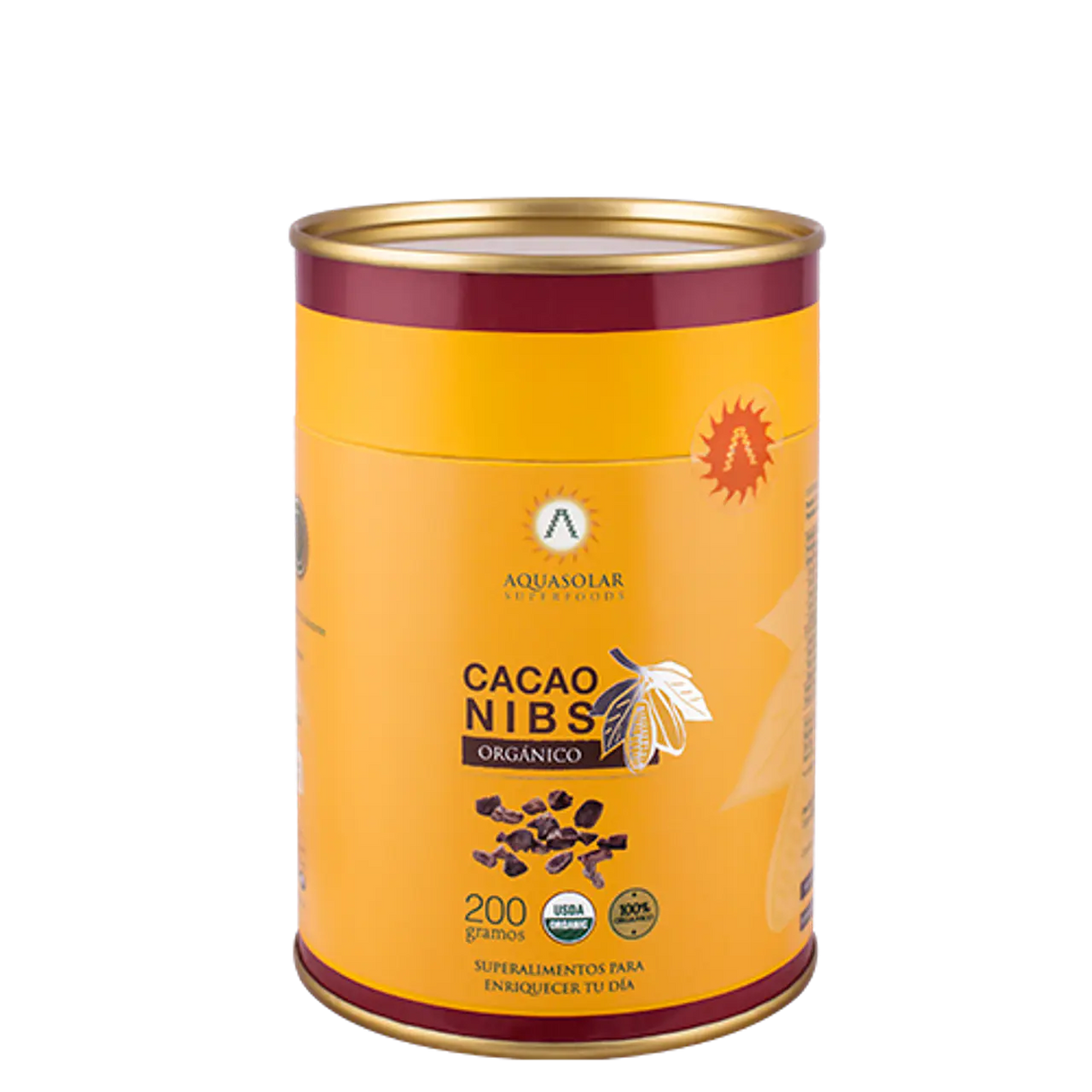 Cacao nibs organico 200 grs. Aquasolar