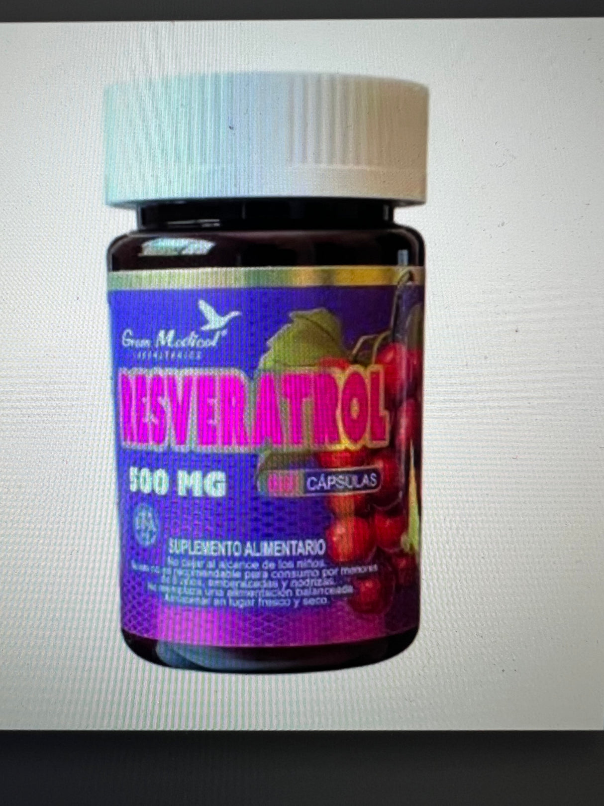 Resveratrol 500 mg. 60 caps. Green Medical