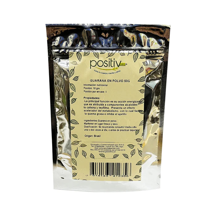 Guaraná en polvo 50 grs