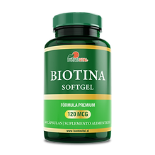 Biotina Softgel 410 mg.