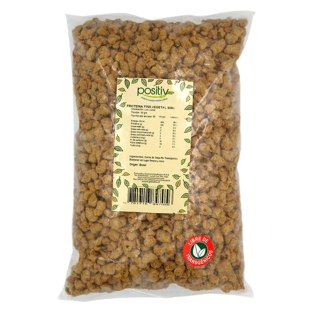 Proteina vegetal gruesa no transgénica